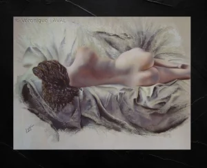 L’instant de grâce – 55cm x 75cm – Pastel sec