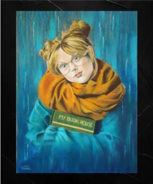 La chipie – 50cm  x 70cm – Pastel sec