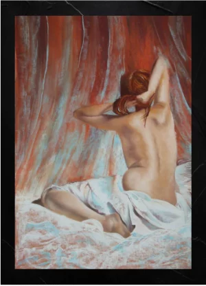 La paresse – 50cm x 70cm – Pastel sec