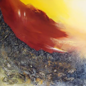 abstrait volcan