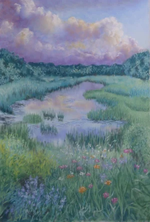 Marécage - 50cm x 70cm - Pastel sec