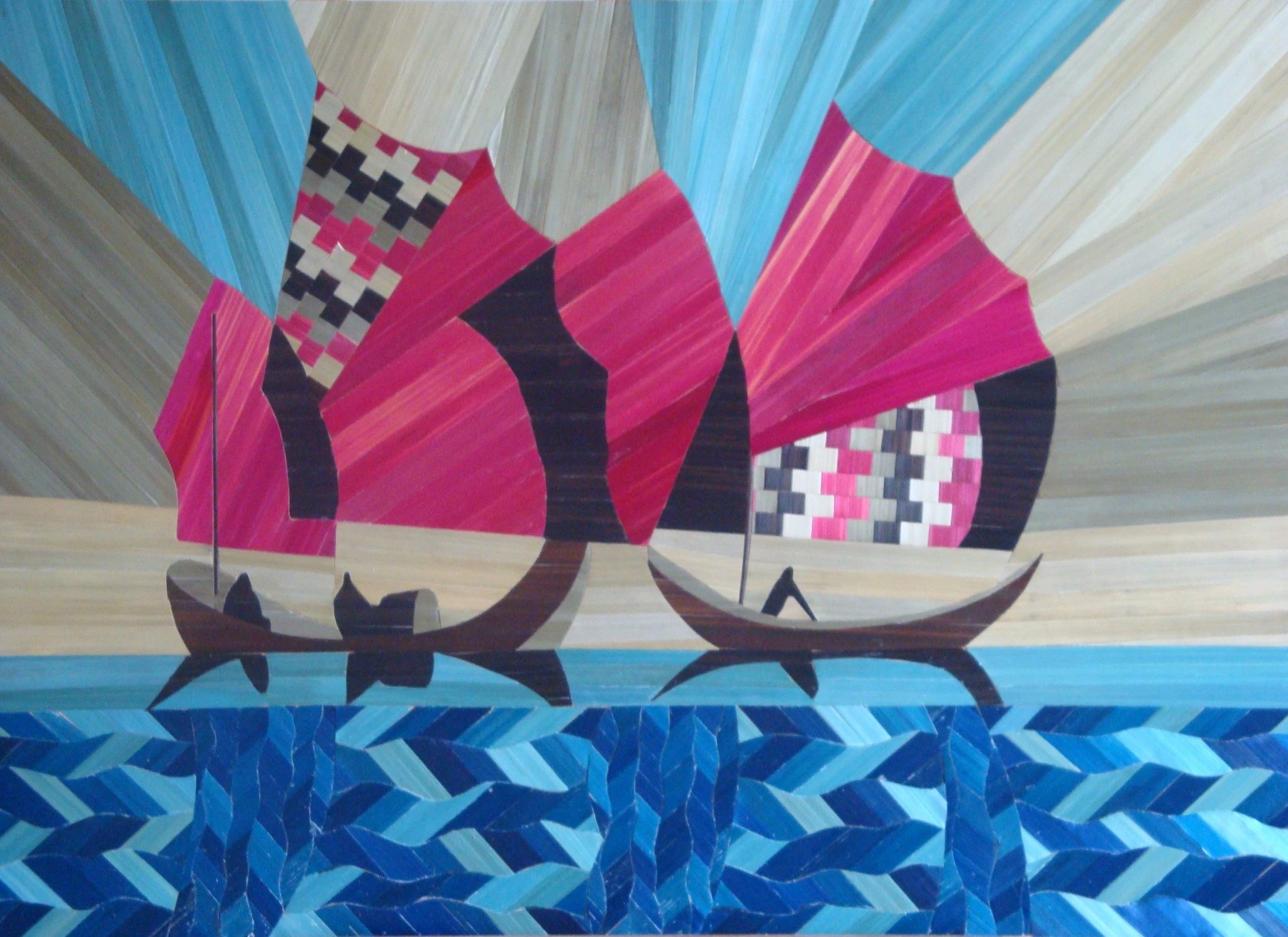 marqueterie de paille